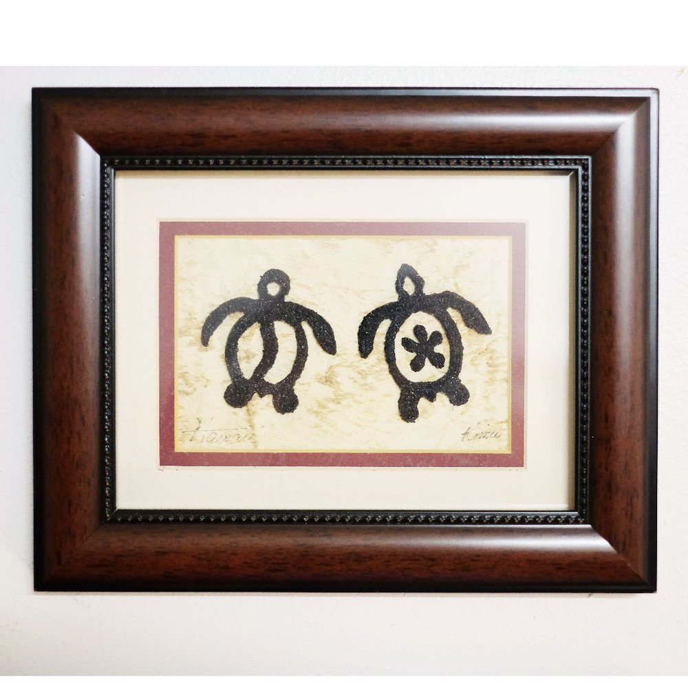 Artwork, Decor: Real Black coral in turtle design
